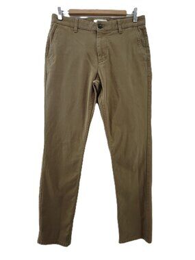 Hawker Rye Pants Men's 31x32 Khaki Tan Chino Trouser Casual Dress Slash Pockets